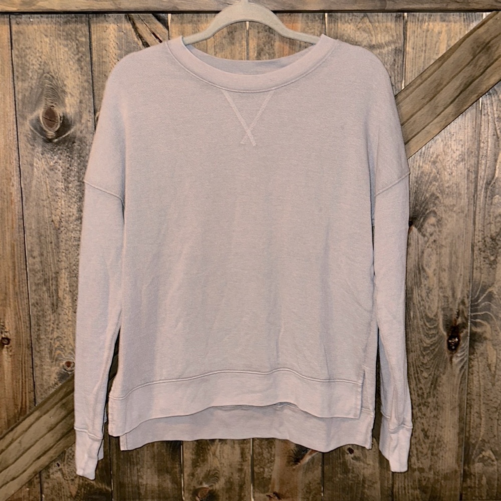 Time & Tru Crewneck Crew‎ with Ribbed Cuffs